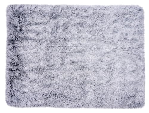 JUMI Haustierbett Grau 100x60 cm – Rechteckiges Kuschelbett, Schlafplatz für Katzen und Hunde von JUMI