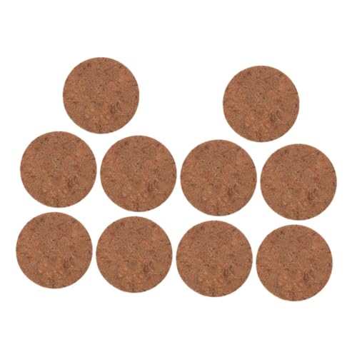 JUMPLAWN 10st Taubennestmatte Vogelkäfig Huhn Lochfreier Stecker Taube Huhn Transparenter Türstopfen Leiser Türstecker Hochleistungs-türstopfen Sittich-seegrasmatte Sittichbett Coffee Kokos von JUMPLAWN