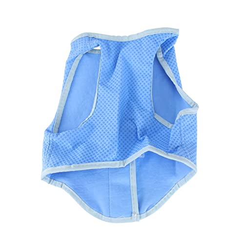 JUMPLAWN 1Pc Hund Coole Weste züchten Kühlmatte für Hunde Atmungsaktive Hundeweste Dackel hundematte kühlend hundegeschenk Haustiere Haustierkleidung Kleidung für Haustierhunde PVA Blue von JUMPLAWN