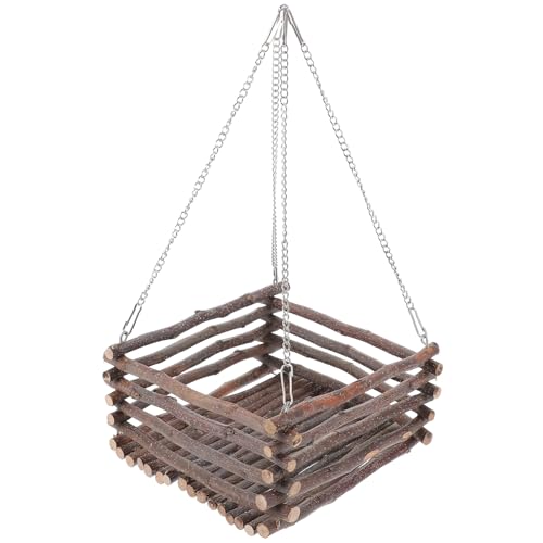 JUMPLAWN 1Satz Hölzernes Hängendes Bett für Kleintiere Multifunktionale Hamster Hängematte Spielplatz und Nest für Hamster Kaninchen und Andere Haustiere für Käfigdekoration JUMPLAWN 1Satz Hölzernes Hängendes Bett für Kleintiere Multifunktionale Hamster Hängematte Spielplatz und Nest für Hamster Kaninchen und Andere Haustiere für Käfigdekoration von JUMPLAWN