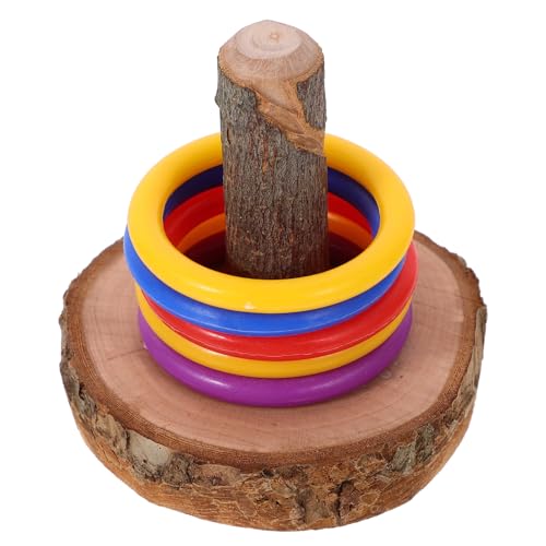 JUMPLAWN Papageien Wurfring Spielzeug Intelligenz Trainingsspielzeug für Sittiche und Nymphensittiche Sicheres Holzmaterial Fördert Beschäftigung und Gesundheit Geeignet für Kleine Vögel JUMPLAWN Papageien Wurfring Spielzeug Intelligenz Trainingsspielzeug für Sittiche und Nymphensittiche Sicheres Holzmaterial Fördert Beschäftigung und Gesundheit Geeignet für Kleine Vögel von JUMPLAWN
