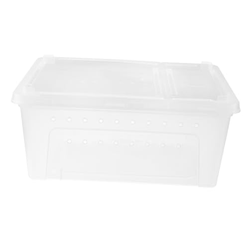 JUMPLAWN 1Stück Kunststoff Reptilienbox mit Luftlöchern Transparente Futterbox für Spinnen Geckos und Insekten Langlebig für Transport und Aufzucht von Kleinen Haustieren JUMPLAWN 1Stück Kunststoff Reptilienbox mit Luftlöchern Transparente Futterbox für Spinnen Geckos und Insekten Langlebig für Transport und Aufzucht von Kleinen Haustieren von JUMPLAWN