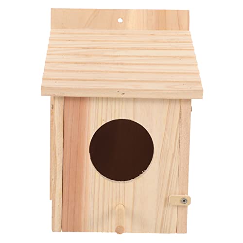 JUMPLAWN 1Stücke Holz Vogelhaus für Kleine Vögel Rustikales Nistkästchen mit Hängendem Seil Kreatives Design für Garten und Terrasse Langlebig und Dekorativ für Vogelliebhaber JUMPLAWN 1Stücke Holz Vogelhaus für Kleine Vögel Rustikales Nistkästchen mit Hängendem Seil Kreatives Design für Garten und Terrasse Langlebig und Dekorativ für Vogelliebhaber von JUMPLAWN