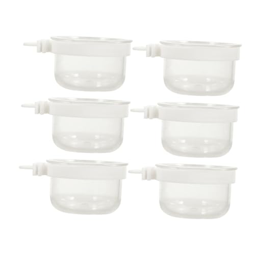 JUMPLAWN 6pcs Vogel Käfig Zubehör Vogel Feeder Tassen Transparent Vogel Hängen Feeder Sittich Vogel Lebensmittel Behälter Vogel Wasser Spender von JUMPLAWN