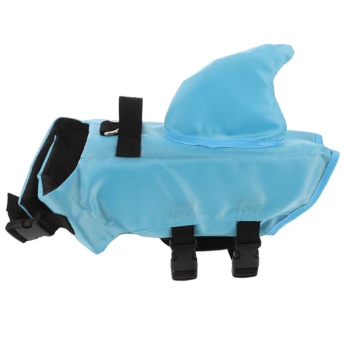 JUMPLAWN Badeanzug für Hunde Hund Badeanzug Welpenweste Hundeschwimmweste Schwimmweste für Welpen Badebekleidung für Hunde Hundewasserwesten für kleine Hunde Stoff Blue von JUMPLAWN