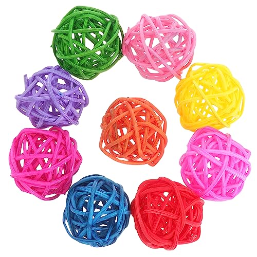 JUMPLAWN 50stücke Rattanball Spielzeug Für Papageien Bunte Kauspielzeuge Aus Naturmaterial Für Vögel DIY Dekoration Und Beschäftigung Für Haustiere JUMPLAWN 50stücke Rattanball Spielzeug Für Papageien Bunte Kauspielzeuge Aus Naturmaterial Für Vögel DIY Dekoration Und Beschäftigung Für Haustiere von JUMPLAWN