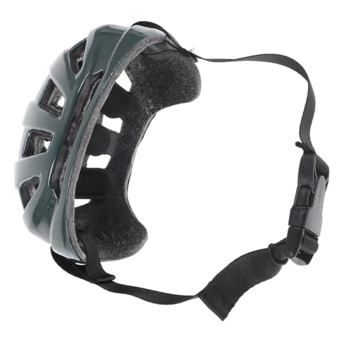 JUMPLAWN Haustier Hut fahrradhelm für Hunde Hündchen Sombrero Hundemütze hundehelm hundefressnäpfe hundezubehör Partygeschenke für Haustiere Schutzhelm für Hunde Plastik Dark Grey von JUMPLAWN