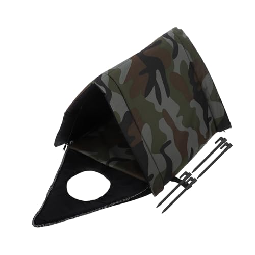 JUMPLAWN Isoliertes Outdoor Katzenhaus Wetterfestes Katzenheim Für Außenbereich Schutz Vor Wind Und Kälte Für Freigängerkatzen Camouflage Design von JUMPLAWN