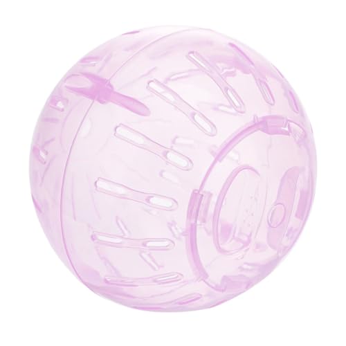 JUMPLAWN Kleiner Übungsball Für Haustiere, 10 cm Durchmesser, Hamster-rollball Für Käfig, Transparenter Kunststoff-laufball, Chinchilla, Transparenter Rollball von JUMPLAWN