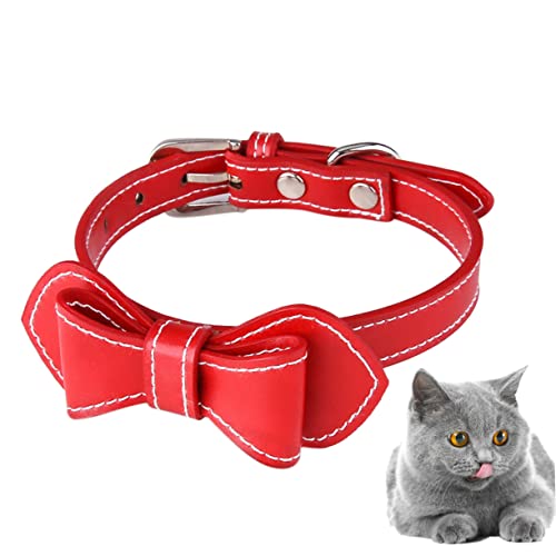 JUMPLAWN Pu-hundehalsband Welpen Für Hunde Welpen-id Kleine Hundehalsbänder Katze Halskette Halsband Für Welpen Haustier Hund Pu-Halsband Hundehalsbänder Für Welpen Kragen Rot von JUMPLAWN