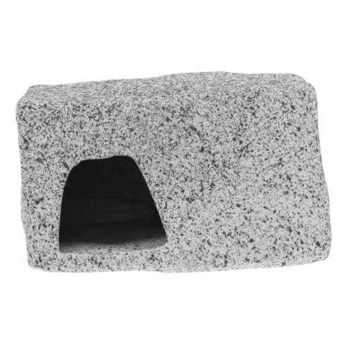 JUMPLAWN Shrimp House Cichlid Escape Tank Dekorationen Für Aquarien Aquariendekoration Zubehör Aquarium Cichlid Pot Cichliden-Aquarium Tierisches Aquarium Tankdekoration Dark Grey Ton von JUMPLAWN