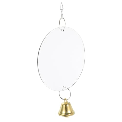 JUMPLAWN Parrot Mirror Spielzeug Mit Glocke Interaktives Vogelspielzeug Für Käfige Einfache Installation Rundes Design Fördert Aktivität Und Selbstunterhaltung Der Vögel JUMPLAWN Parrot Mirror Spielzeug Mit Glocke Interaktives Vogelspielzeug Für Käfige Einfache Installation Rundes Design Fördert Aktivität Und Selbstunterhaltung Der Vögel von JUMPLAWN
