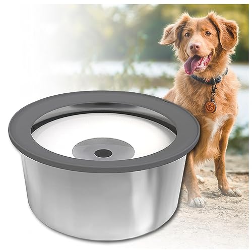 Anti Schlabber Wassernapf 2L, Anti-Schwapp Auslaufsicher Hunde Wassernapf, für Haustiere Hunde Katzen Geeignet für Haus, Auto von JUNZAI