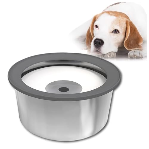 Anti Schlabber Wassernapf 2L, Anti-Schwapp Auslaufsicher Wassernapf Für Hunde Anti Schwapp, für Haustiere Hunde Katzen Geeignet für Haus, Auto von JUNZAI