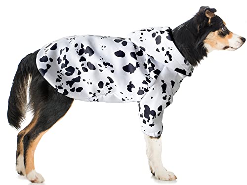 Hundekleidung für kleine, mittelgroße und große Hunde, Dalmatiner-Kapuzenpullover, Hunde-Dalmatiner-Kostüm, Haustier-Winter-Sweatshirt, Welpen, Hundekleidung, Katzenbekleidung (XL) von JUOZIUI