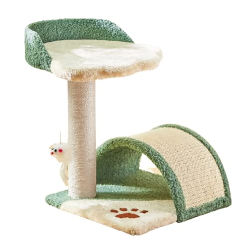 JUSHIW Cat Tower Creativity Katzenbaum mit Bogenbrücke, Katzenmöbel für Indoor-Kätzchen, Katzenaktivitätsbaum mit Sisal-Kratzstämmen Haustiermöbel von JUSHIW