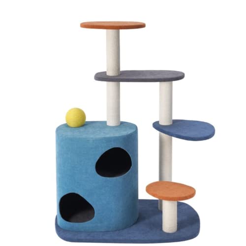 Katzenturm Kreativität, Katzenbaum, geometrische Form, Katzenmöbel, bequemer Sitzbereich für Indoor-Katzen, schützt die Möbel, Haustiermöbel von JUSHIW