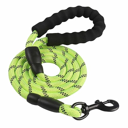 Hundeleine Brustgeschirre Große Hunde Kleine Leicht Mittelgroße Hunde Leine Hund Hundegeschirr Reflektierend Bei Nacht Anti-Verlust Nylon-dichtes Gewebe Bequemer Griff (L,Green) von JUSHZ