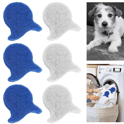 JVBAJV 6 Pcs Tierhaarentferner Waschmaschine fusselbälle Waschmaschine Tierhaarentferner Katzenhaarentferner Waschmaschine Fusselbälle für die Waschmaschine Tierhaare Waschkugel für Die Waschmaschine von JVBAJV