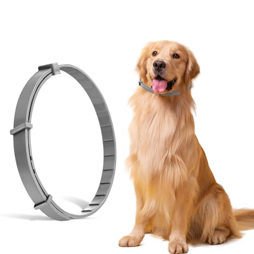 JVBAJV Zeckenhalsband für Hunde, 70cm Einstellbares Floh und Zeckenschutz für Hunde, Wasserdicht Zecken- und Flohschutz Halsband für Hunde für alle Hunde von JVBAJV