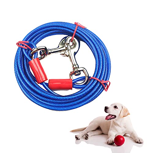 Tie-Out Leinen für Hunde, Hund Tie Out Cables, hundekette, Tie-Out Kabel Heavy Duty Dogs Kettenleinen, für Kleine Mittlere oder Große Hunde von JVHLOV