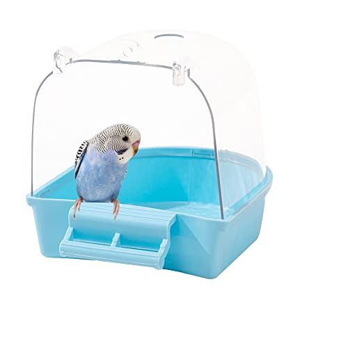 JVHLOV Papagei Bad Box, Hängender Käfig Haustier Vogel Papagei Transparente, Badewanne Vogelkäfig Zubehör, Badewanne für Sittiche, Haustiere, Bräute, Kanarienvögel, Papageien von JVHLOV