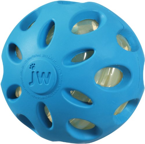 JW Pet Company Crackle Heads Crackle Ball Hundespielzeug, groß, 2 Stück von JW Pet