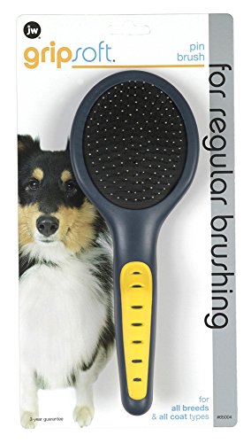 JW Pet GripSoft Pin Dog Brush Long Coated Breeds - Pack of 12 von JW