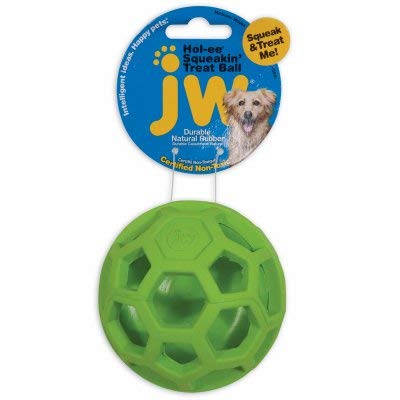 JW Pet Treat N Squeak Toy for Dogs Assorted Colors - Pack of 3 von JW