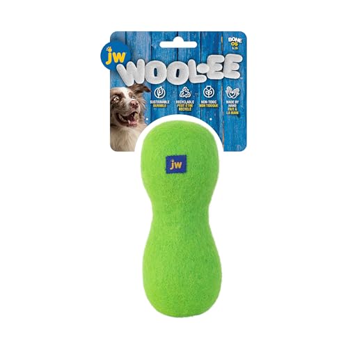 JW Wool-EE Hundespielzeug, Knochen, groß, handgefertigt, 100% Wolle, natürlich, langlebig, zum Apportieren und zur Zahnpflege von JW