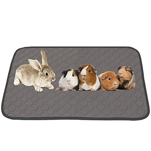 Meerschweinchen-Fleece-Käfigeinlagen, waschbar, wasserdicht, wiederverwendbar, für Hundetraining, rutschfeste Kleintier-Bettwäsche mit super Saugfähigkeit, 45,7 x 61 cm von JWShang