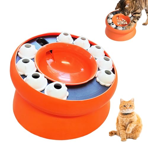 Intelligenzspielzeug für Katzen, Puzzle Spielzeug für Hunde, Schlingnapf Katze, Langsam Fütterung Katzennapf, Katzen futternapf erhöht, Hundespielzeug Intelligenz, Napf für Katzen,Lebensmittelspender von JWTEEE