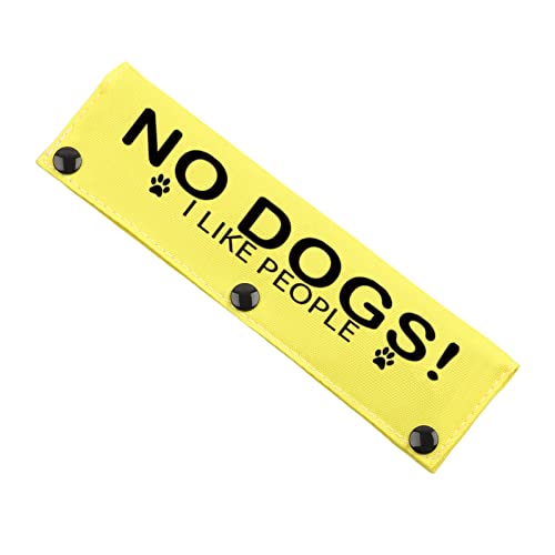 JXGZSO No Dogs I Like People Reactive Hundeleine Wrap Give Me Space Dog Leash Wrap Rescue Dog Lead Cover (I Like People DLS) von JXGZSO