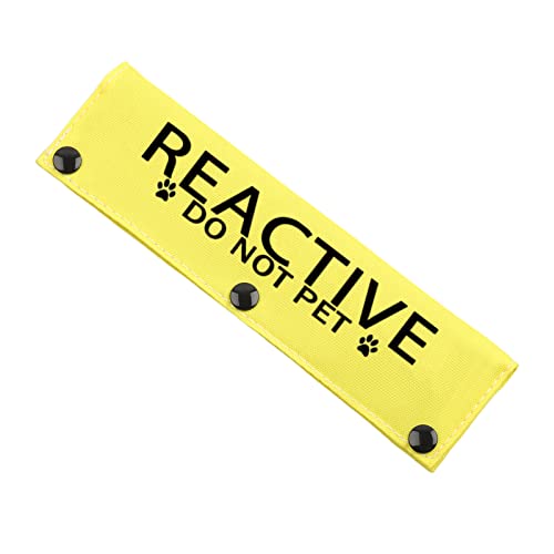 JXGZSO Reactive Not Aggressive Do Not Pet Hundeleine, Sleeve Reactive Dog Leash Wrap (Reactive D NOT P DLS) von JXGZSO