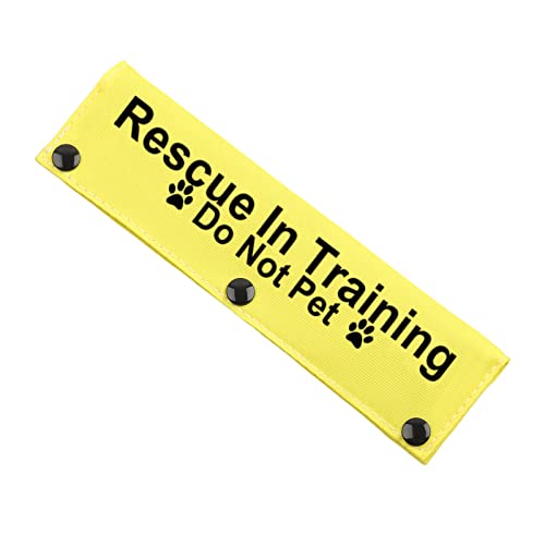 JXGZSO Rescue in Training Do Not Pet Hundeleine Sleeve Dot Not Pet Rescue Dog Leash Sleeve Service Dog Leash Wrap (Rescue in Train D N DLS) von JXGZSO