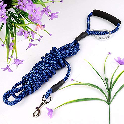 Gurt-Rollleine 5M Pet Leash Bold and Longer 3M 5M 10M Training Spezielle Tracking Rope Hundekette-Blau_0.6Cm*3M von JXX