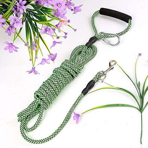 Gurt-Rollleine 5M Pet Leash Bold and Longer 3M 5M 10M Training Spezielle Tracking Rope Hundekette-Grün_0.8Cm*2M von JXX