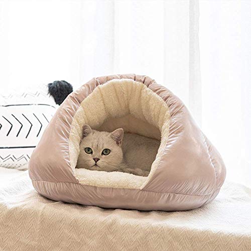 Haustier Bett Niedlich Hausschuhe Haustier Wolle Bett Katzenbett Katze Welpen Welpen Weiches Haustier Nest Schlafsack Haus Mit Plüsch Waschbar Kissen von JXYXI