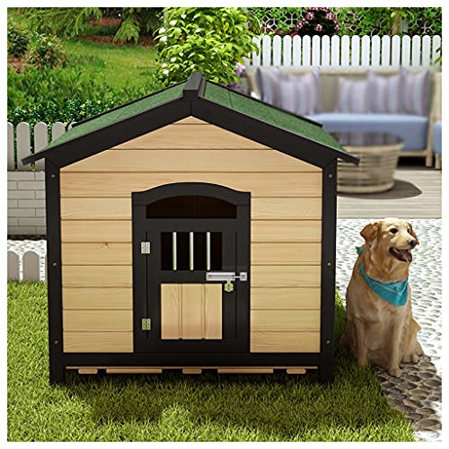 Hundehütte Holz Outdoor Karbonisiert, Hundehütten Outdoor Hundehütten Hundekäfig Wasserdicht, Für Garten Draußen Klein Mittel Groß s,78×85×88cm (78×85×88cm) von JYCCH