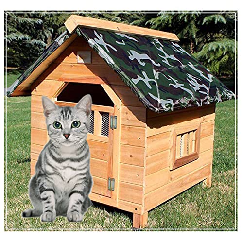 Hundehütten Für Draußen Wasserdicht, Hundehütte Holzhütte Outdoor Hundehütten Mit Abnehmbarem Boden, Für Kleine s Einfache Reinigung,45×56×48cm (45×56×48cm) von JYCCH