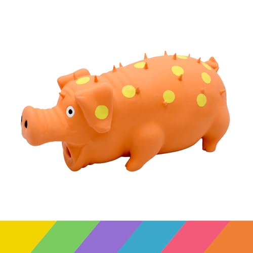 JYEVERC Squeaky Pig, Hundespielzeug Quietschendes Schwein, Hundespielzeug Quietschend Latex, Hund Kauen Spielzeug Welpen Spielzeug für Hund, Haustier Interaktives, Langlebiges von JYEVERC