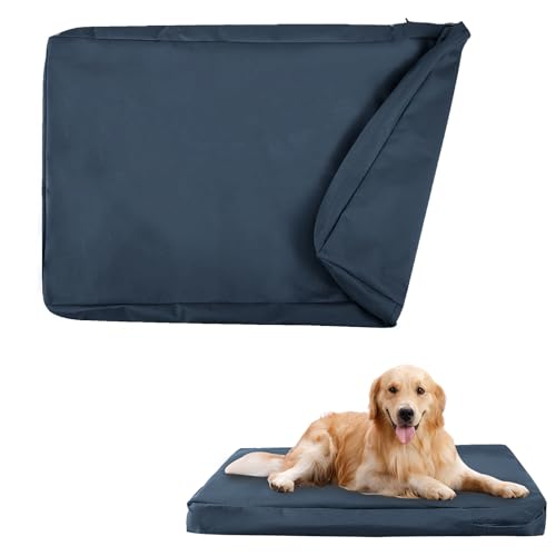 Wasserdichter Hundebett-Bezug, waschbarer Ersatzbezug für Hundekäfige, abnehmbarer Bezug für Hundekäfig, wasserabsorbierend, für Hundekäfige, 117 x 73 x 10 cm (L x B x H) von JYSILIYH