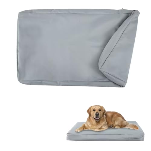 Wasserdichter Hundebett-Bezug, waschbarer Ersatzbezug für Hundekäfige, abnehmbarer Bezug für Hundekäfige, 91,4 cm, wasserabsorbierbar, Haustier-Welpenbettbezug für Hunde und Katzen, 86 x 55 x 8,9 cm von JYSILIYH