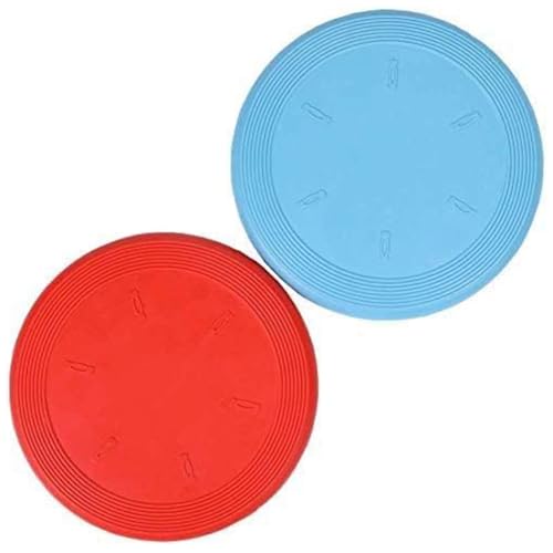 JYTDBCS Fliegenspielzeug für Hunde, 19 cm, Rot + Blau, 2 Stück von JYTDBCS