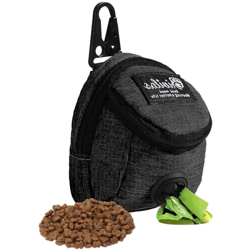 JYTDBCS Leckerlibeutel für Hunde, Leckerli-Tasche mit integriertem Kotbeutelspender, Hundetraining, Leckerli-Tasche zum Spazierengehen, Oxford-Tuch, Hundetrainingstasche für Reisen, Outdoor-Training von JYTDBCS