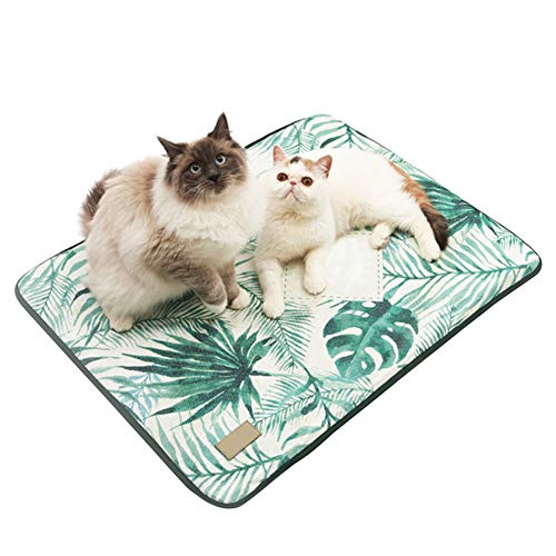 JZTRADE Hund Kühlmatte Kühlmatte Für Katzen Haustier Mat Katzenkühlmatte Cooles Hundebett Kaninchenkühlmatte Hundematte Katze Mat Pet Cooling Mat 65 * 47cm/5.59 * 18.5inch von JZTRADE