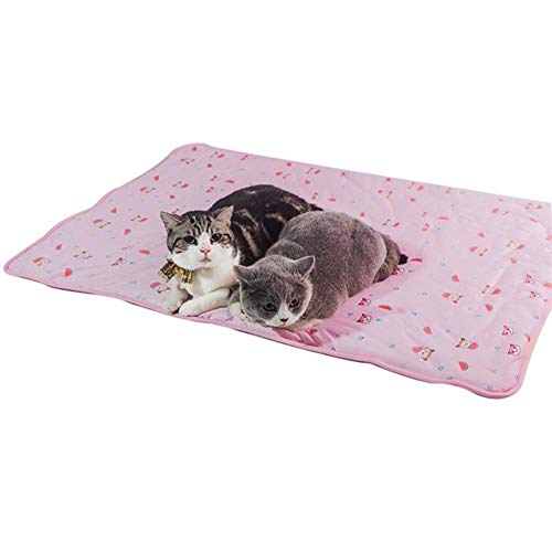 JZTRADE Hund Kühlmatte Kühlmatte Für Katzen Hundematte Katze Mat Hundekühlung Hund Cool Mat Kühlkissen für Hunde Trainingspads Coole Hundematte 1,l von JZTRADE