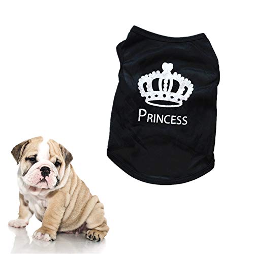 JZTRADE Hunde Mantel Sommer Sommer Hunde Klamotten Hundekleidung für den Sommer Niedliche Kleidung Französische Bulldogge Kleidung Crown,s von JZTRADE