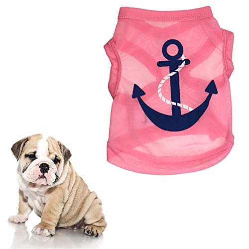 JZTRADE Hunde Mantel Sommer hundekleidung Sommer Hundemantel Niedliche Kleidung Welpenmantel Französische Bulldogge Kleidung Kleidung für Hunde pink,s von JZTRADE