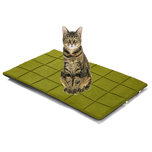 JZTRADE Katzendecke Hundedecken Waschbar Warme Hundedecke Weiche Katze Mat Haustier-Auflage Welpen Matten Hundebettwäsche Hundekiste Mat Katzenbetten Green,xs von JZTRADE